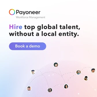 Payoneer Workforce Management: Hire top global talent, without a local entity. Book a demo